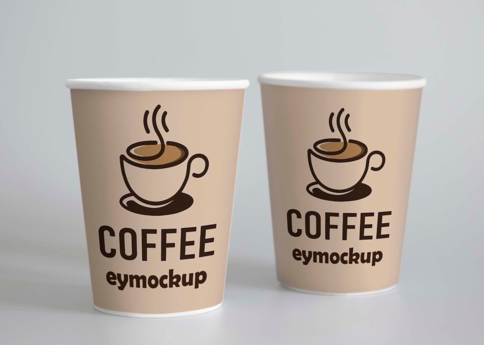 Free Paper Coffee Cup Mockup - Graphicfolks