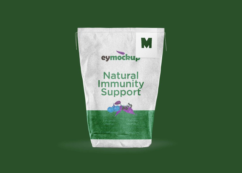 Free Realisting Stand Pouch Mockup - Graphicfolks