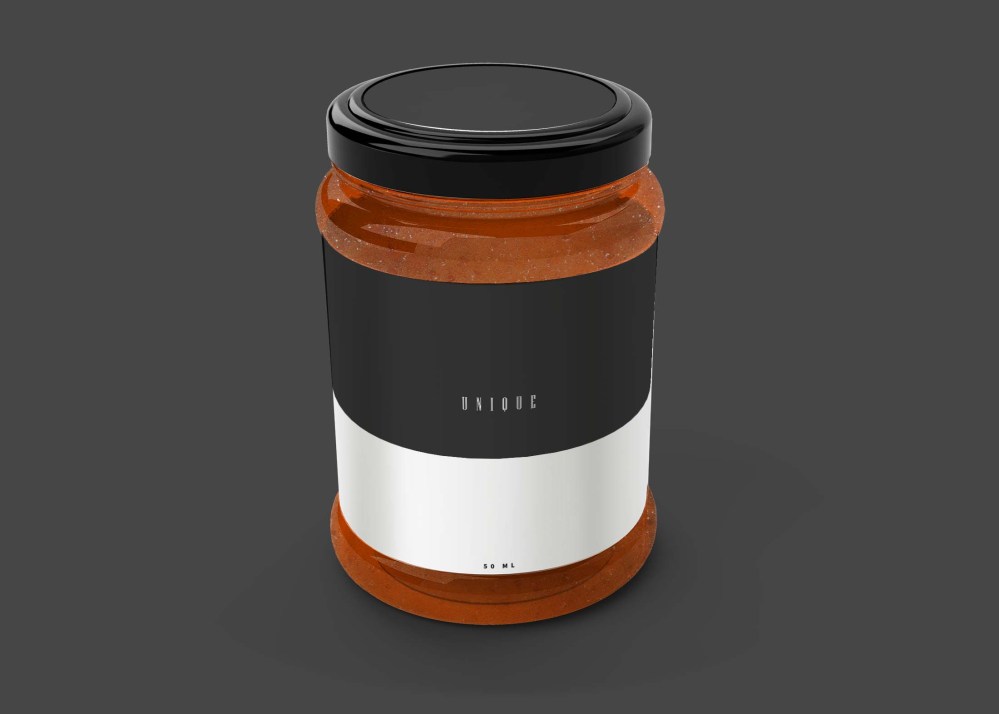 Free Round Jar Mockup - Graphicfolks
