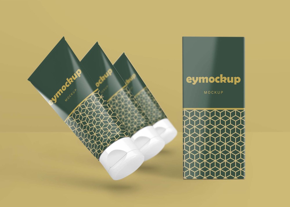 Free Skin Care Tube Mockup - Graphicfolks