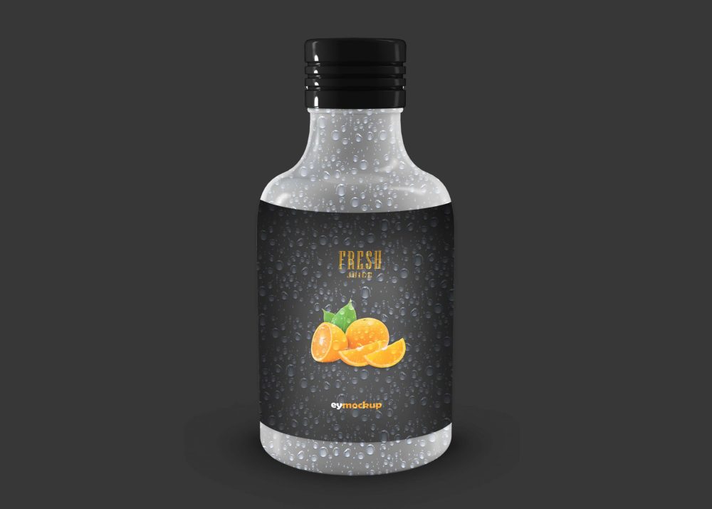 Free Small Water Bottle Mockup - Graphicfolks