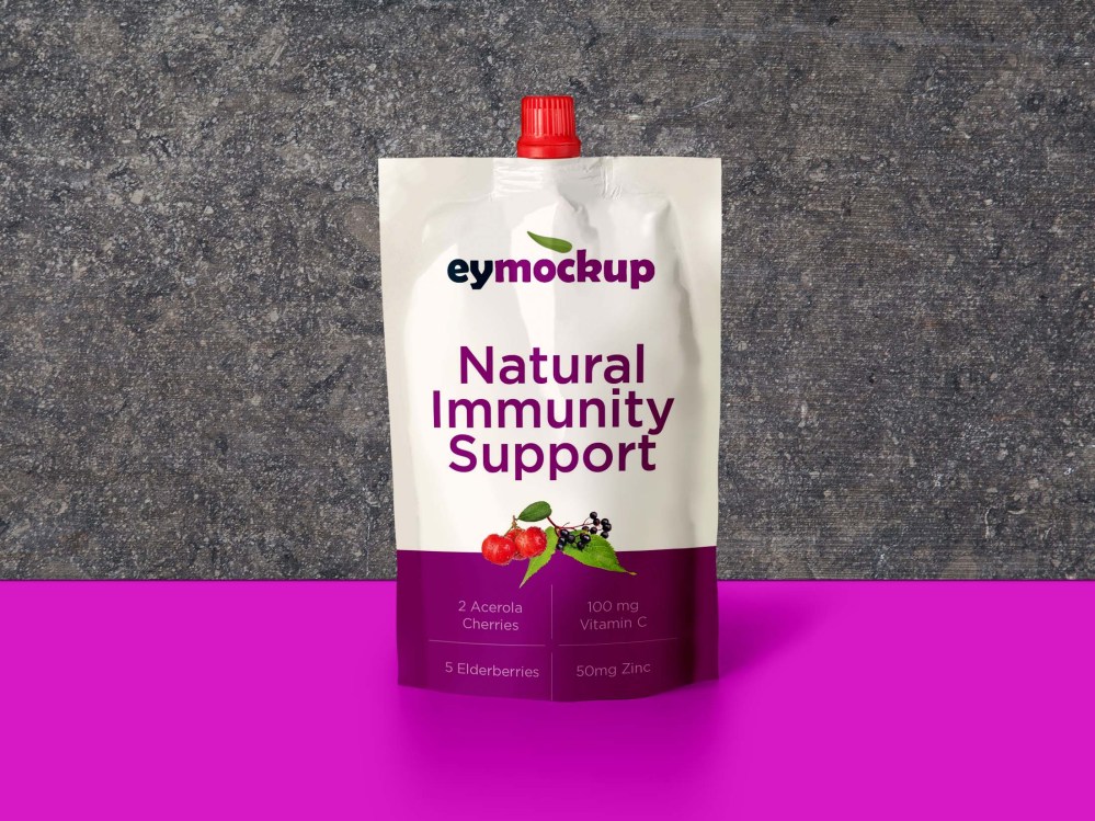 Free Spout Pouch Mockup - Graphicfolks