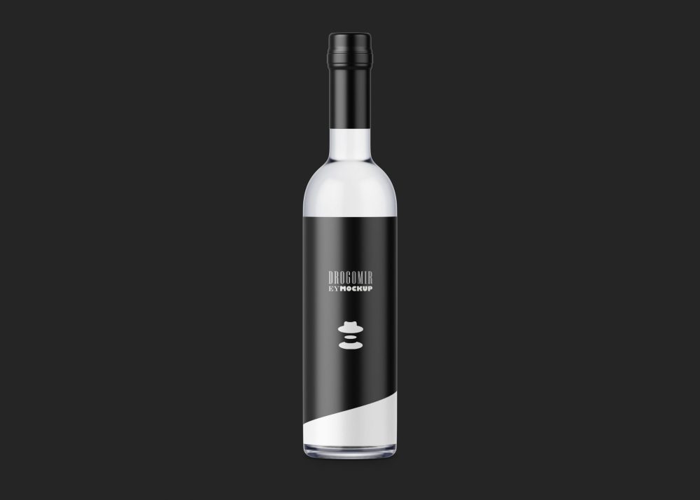 Free Vodka Bottle Mockup - Graphicfolks