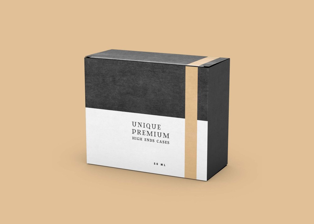 Free White Blank Box Mockup - Graphicfolks