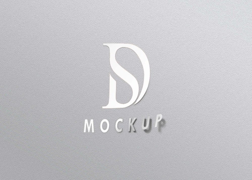 Free White Sticker Logo Mockup - Graphicfolks