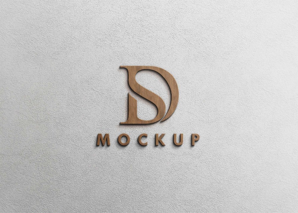 Premium Wood Crafted Logo Mockup - Graphicfolks