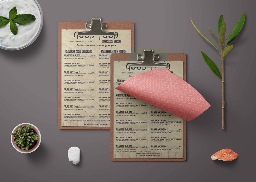 Non Veg Hotel Menu Card Template - Graphicfolks