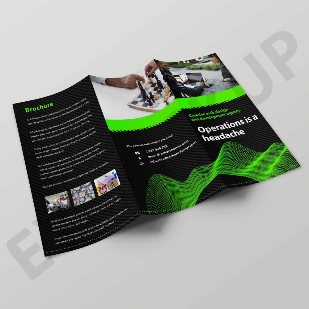 Free Operation Tri-Fold Brochure Template - Graphicfolks