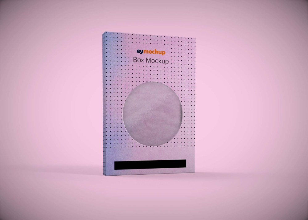Free Round Window Box Mockup - Graphicfolks