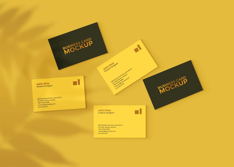 Free Branded Business Card Mockup - Graphicfolks