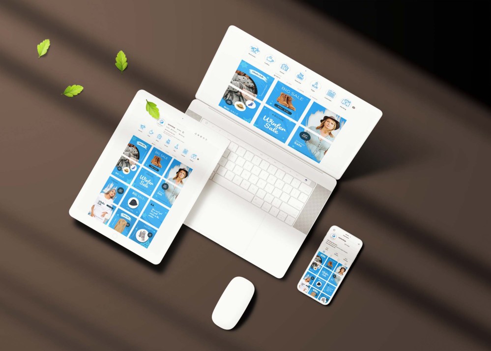 Free Unique Website Mockup - Graphicfolks