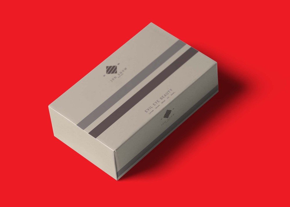 Free Clothing Box Packaging Mockup - Graphicfolks
