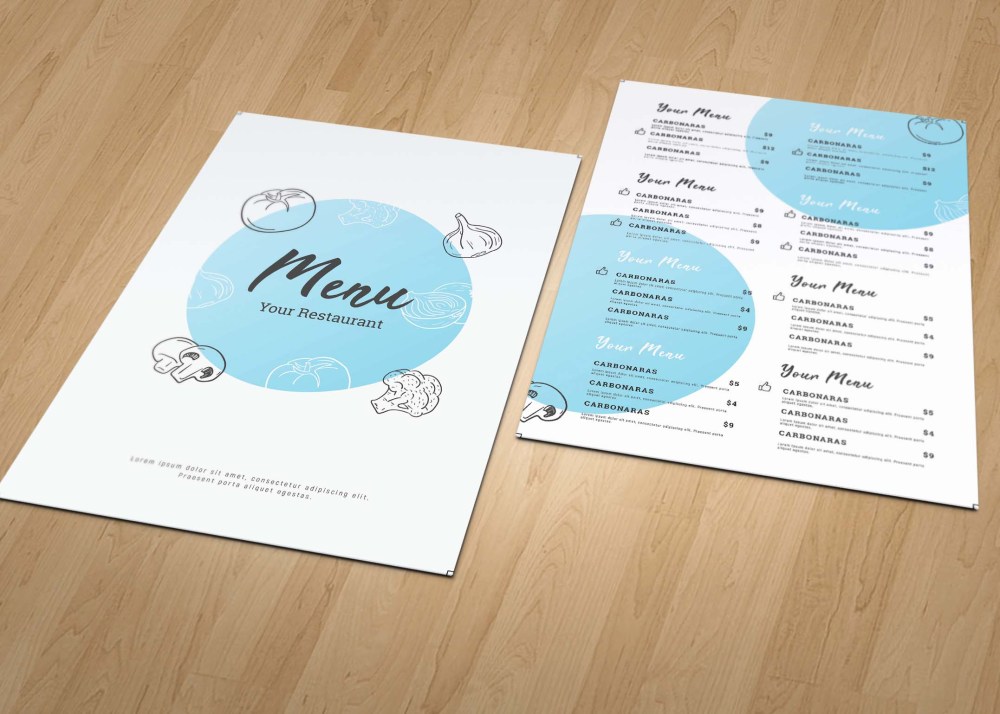 Food Menu Design - Graphic Folks