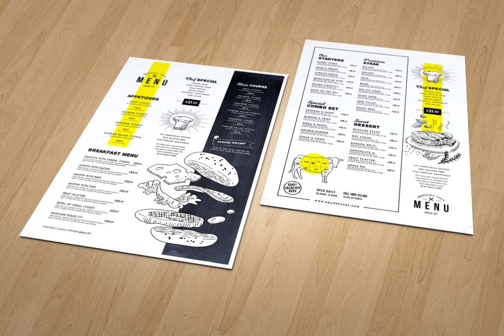 Strater Menu Design - Graphic Folks