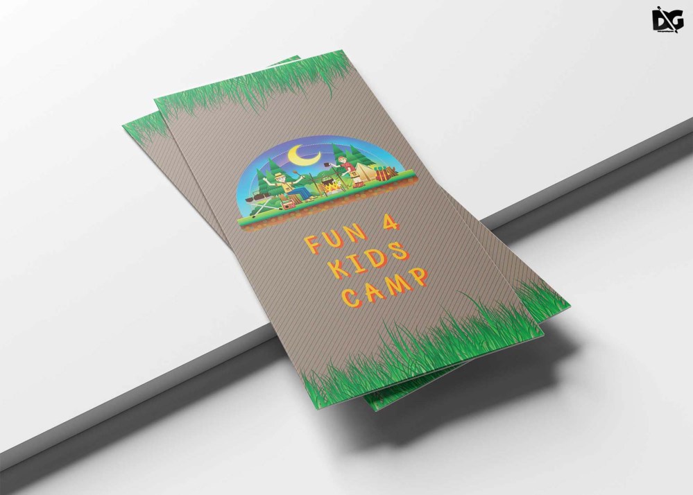 Kid School Tri-Fold Brochure Template - Graphic Folks