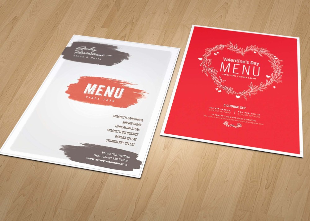 Bakery Menu Card - Graphic Folks