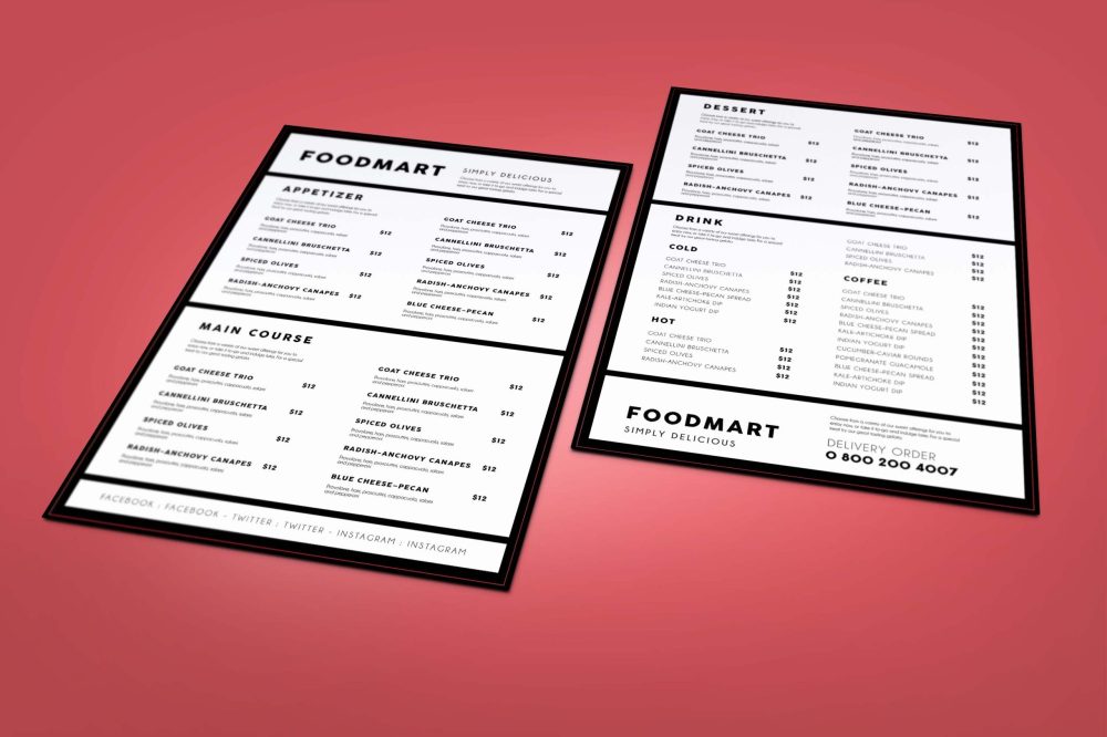 Restro Menu Design - Graphic Folks