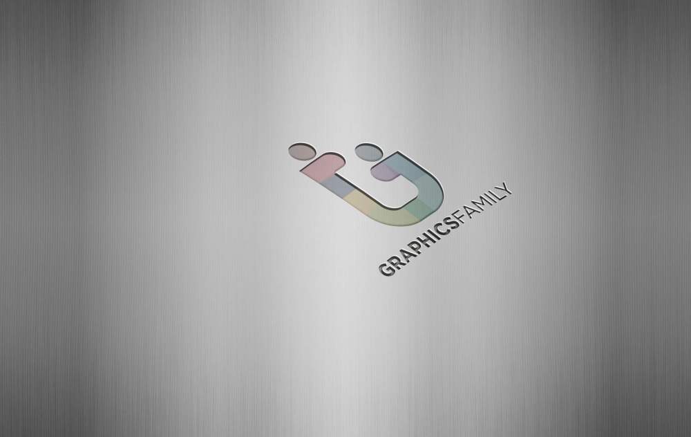 Free Steel Laser Cut PSD Logo Mockup