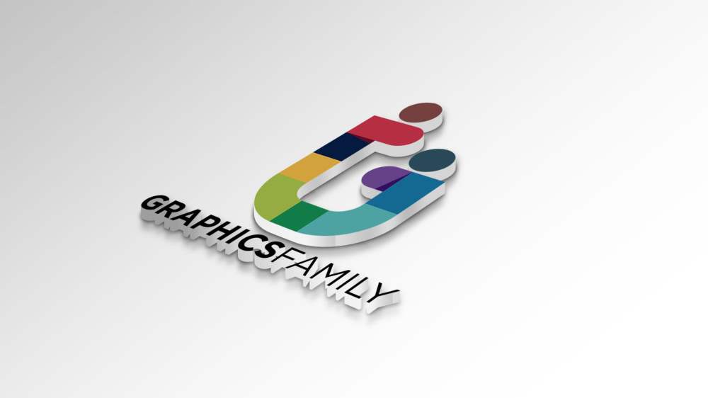 Free Photoshop 3D Logo Mockup Design
