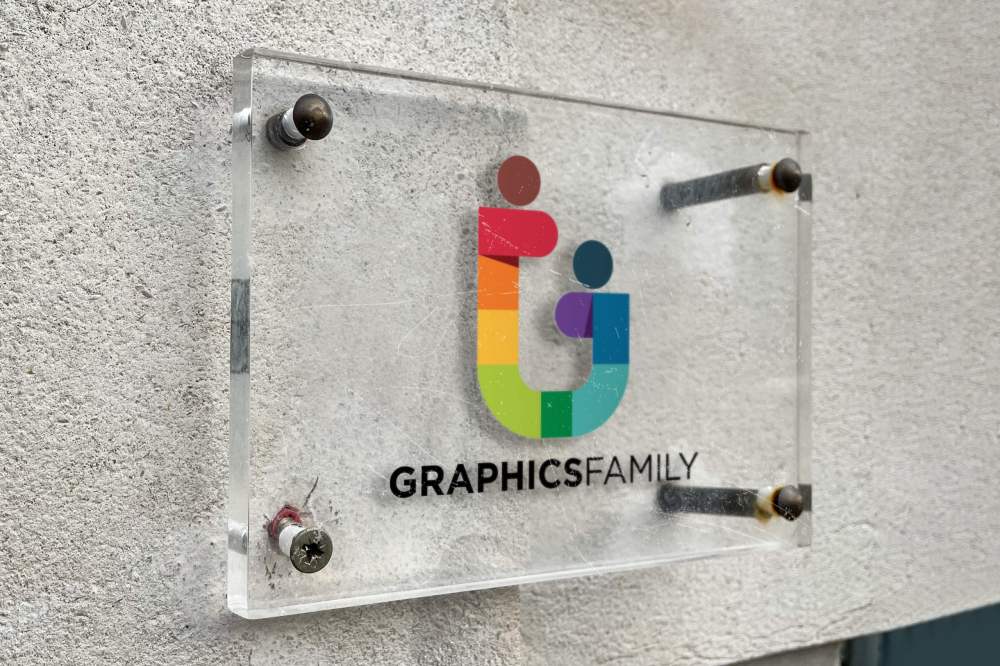 Glass Board Logo Mockup