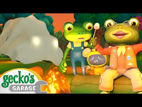 Spooky Camping! | Gecko's Garage | Trucks For Children | Cartoons For Kids