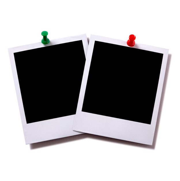Instant photography paper with tacks
