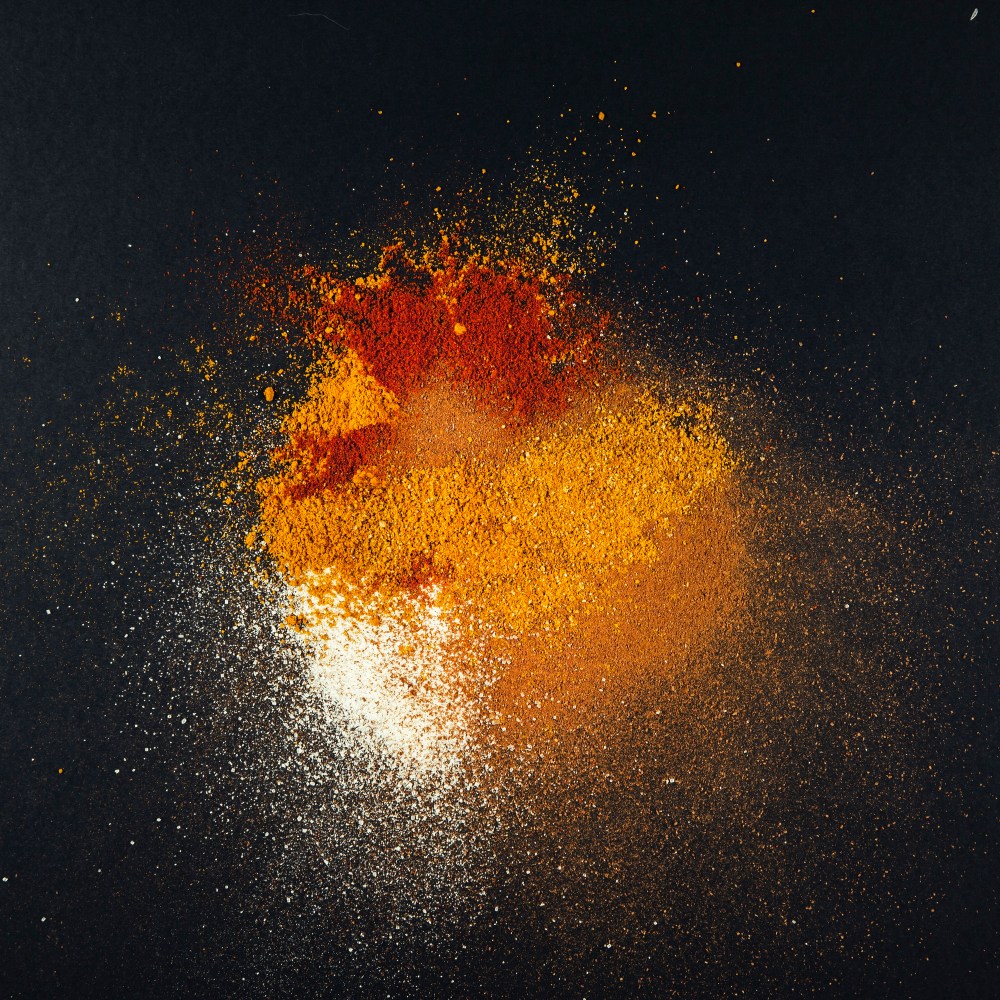 Spices composition background