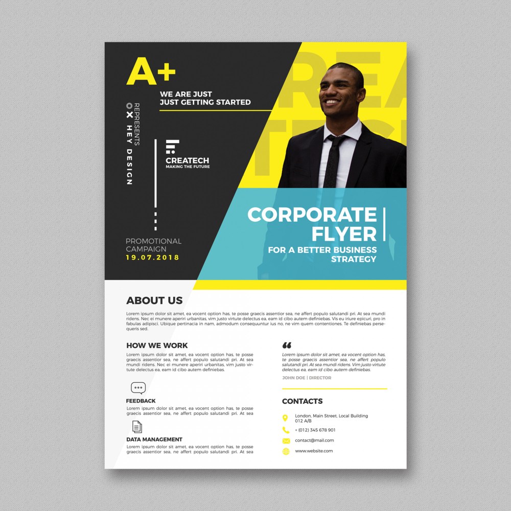 Corporate flyer template