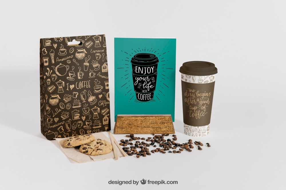 Creative coffee mockup