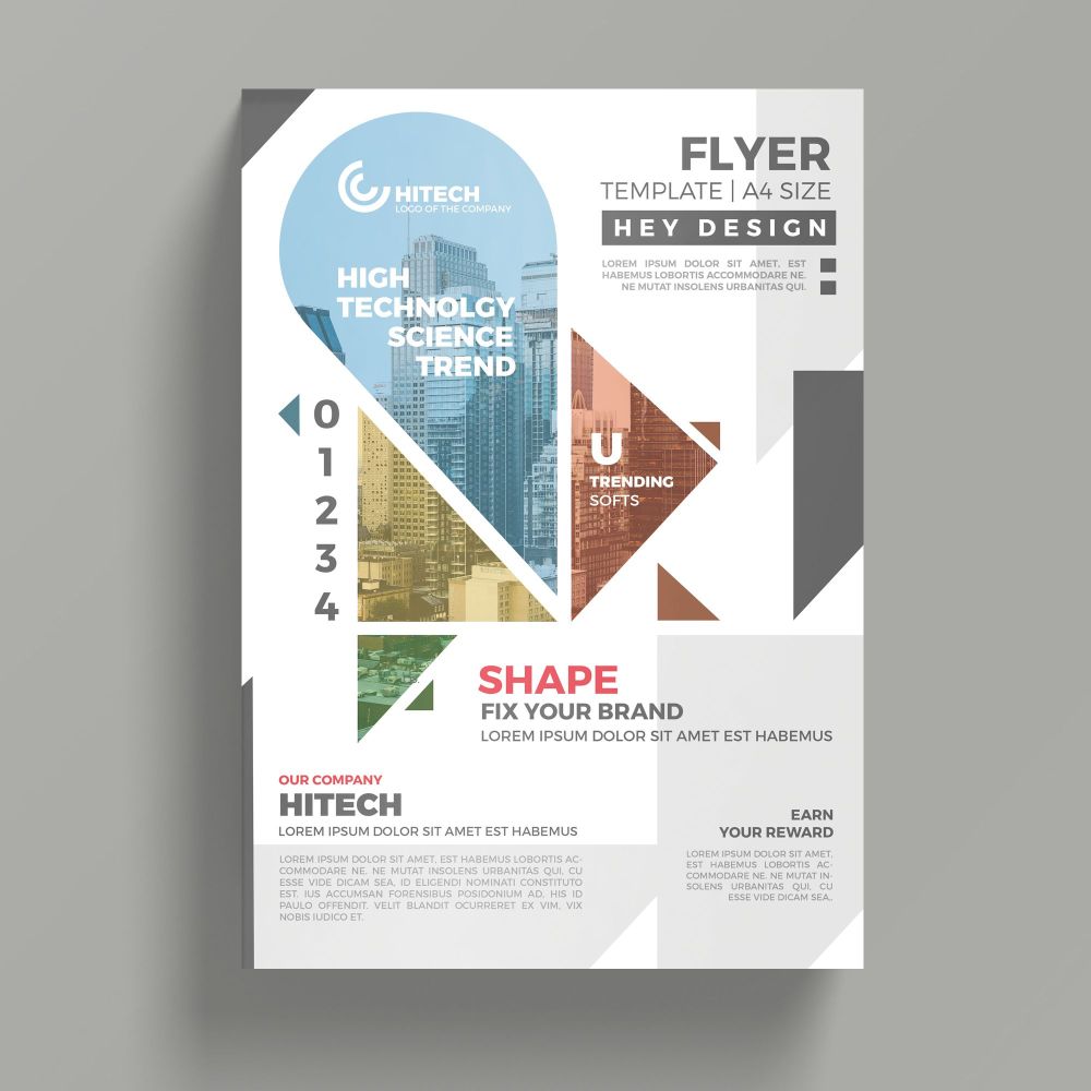 Creative flyer mockup