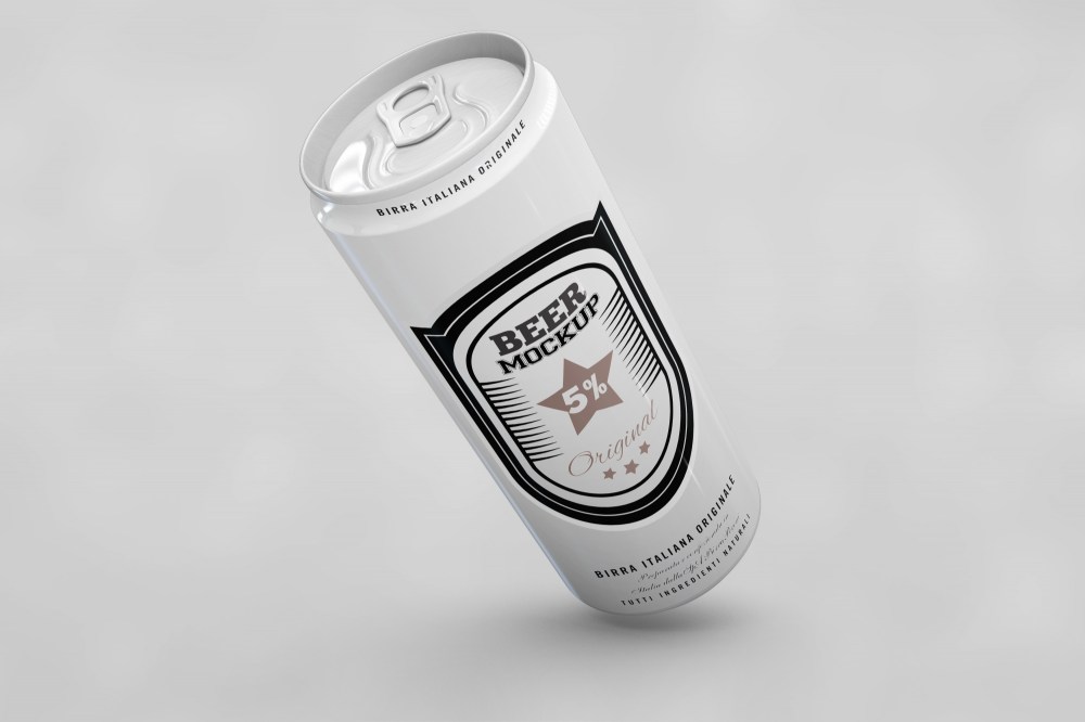 Long beer can mock up