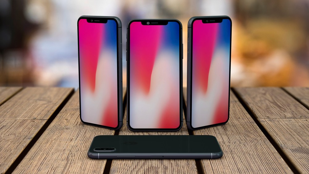 Mockup of smartphones on tabletop