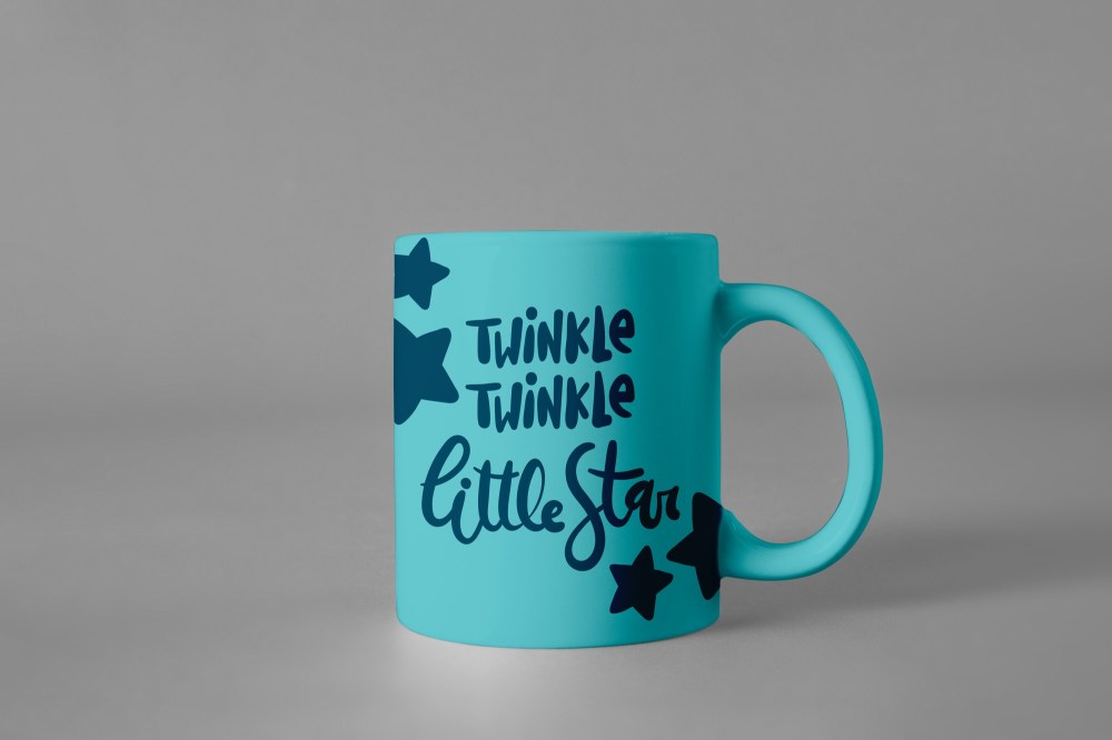 Mug mockup with quote