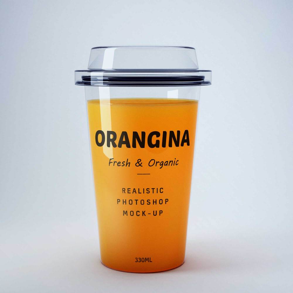Orange juice mockup