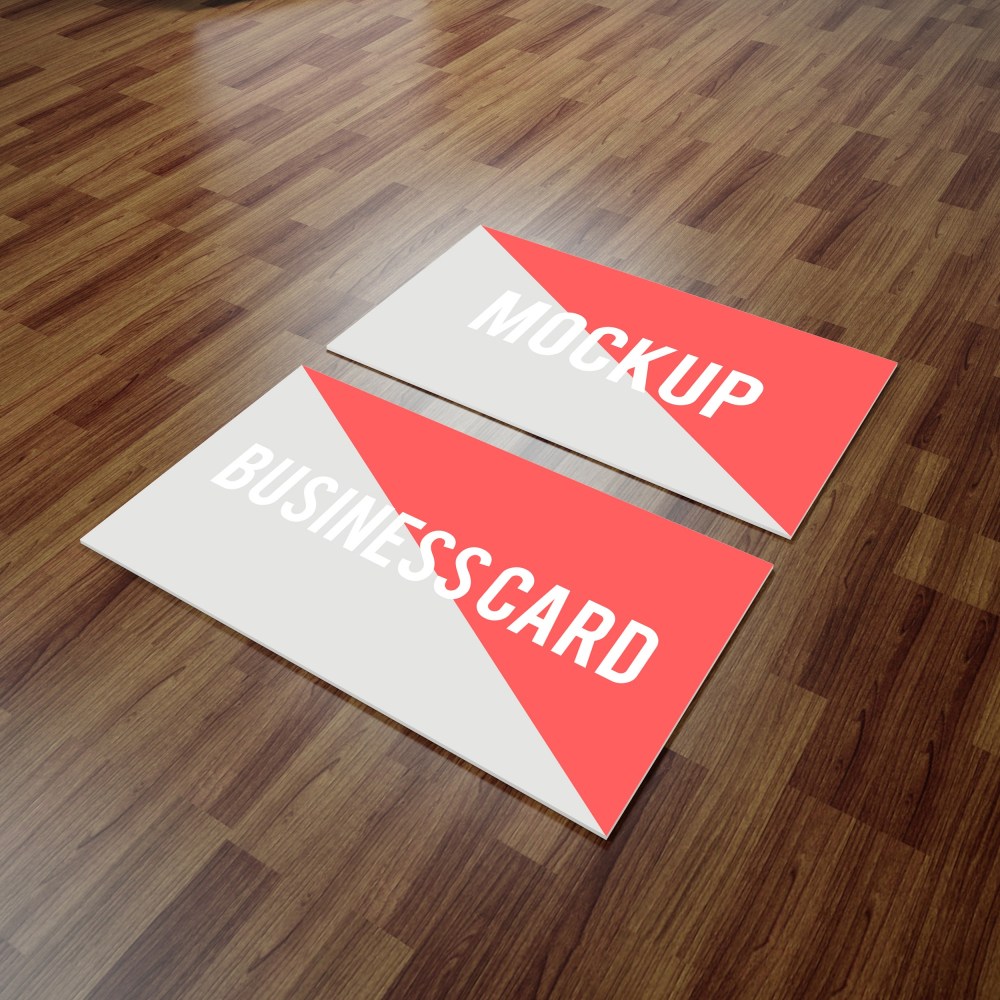 Realistic business car mock up