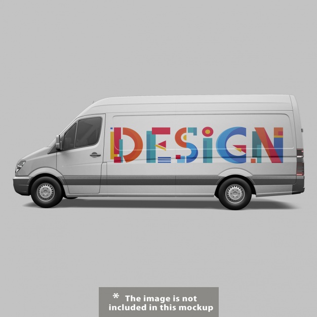 Van mock up design