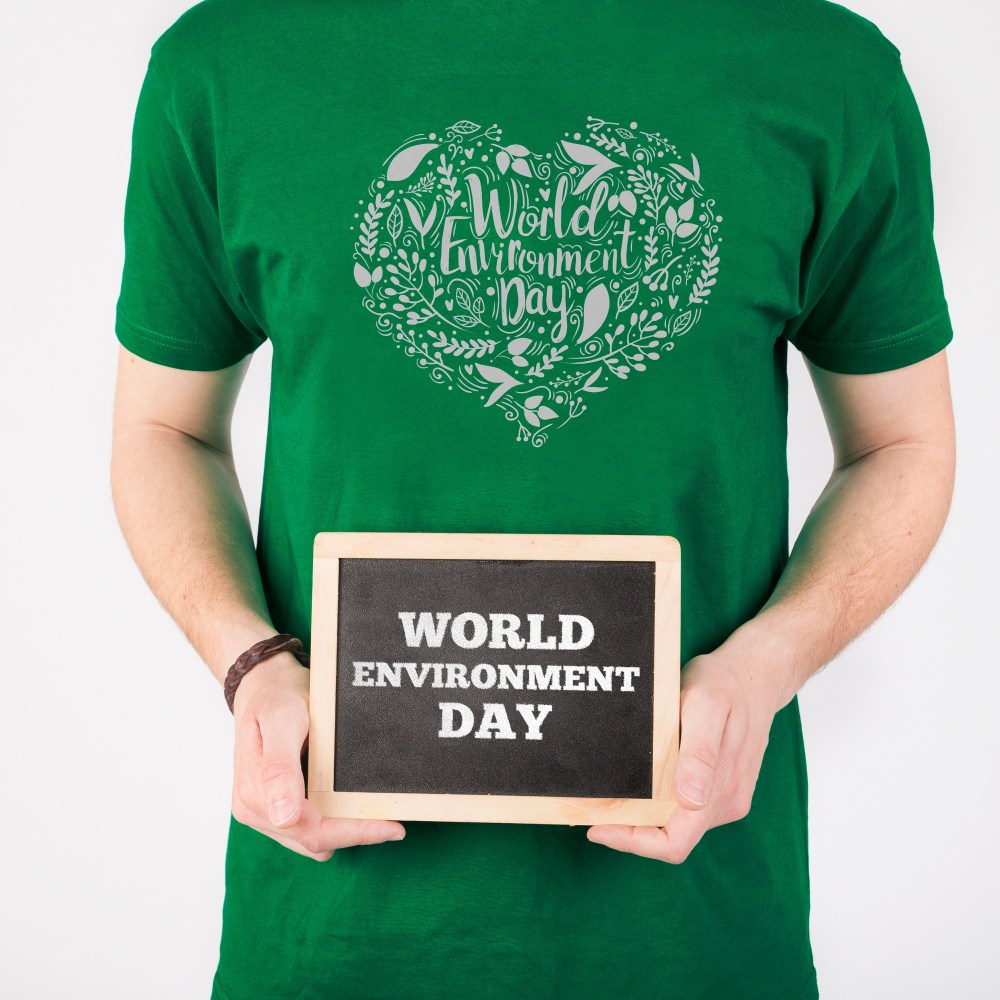 World environment day slate mockup