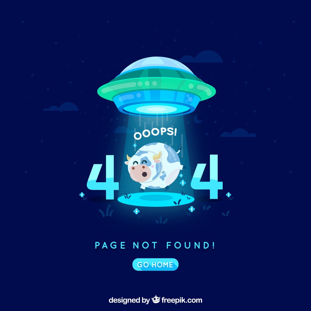 404 error background in flat style