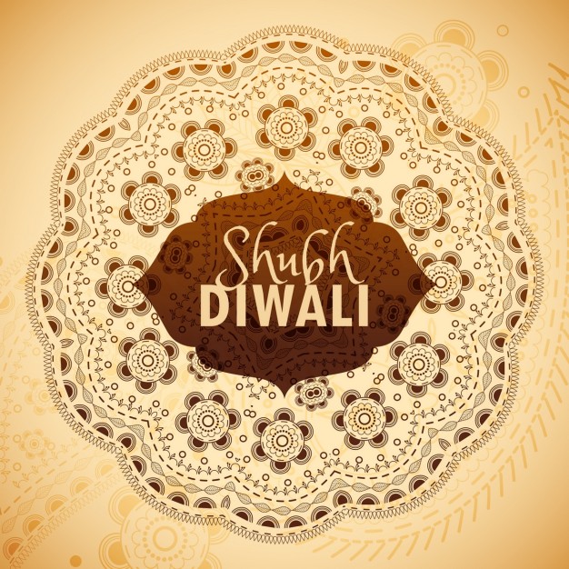 A background with mandala for diwali