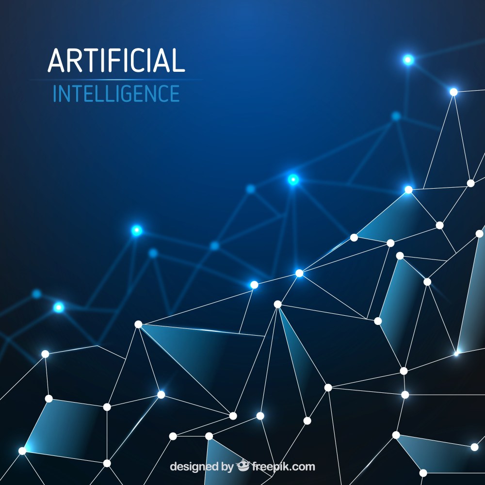 Abstract artificial intelligence template