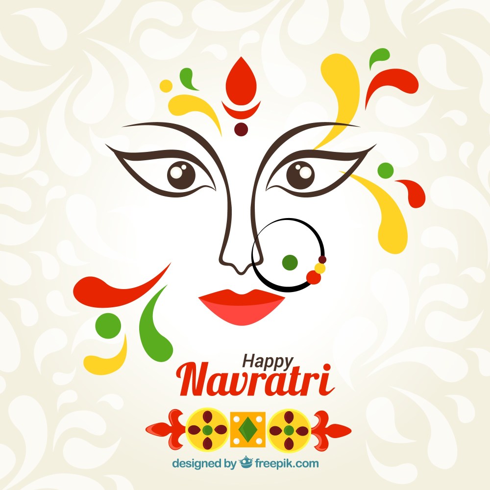 Abstract background of happy navratri