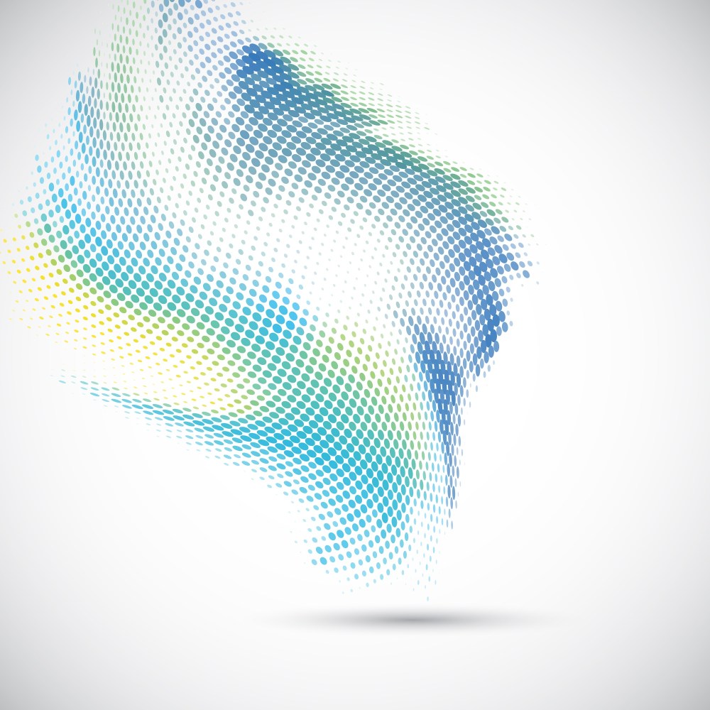 Abstract background with a halftone dots design