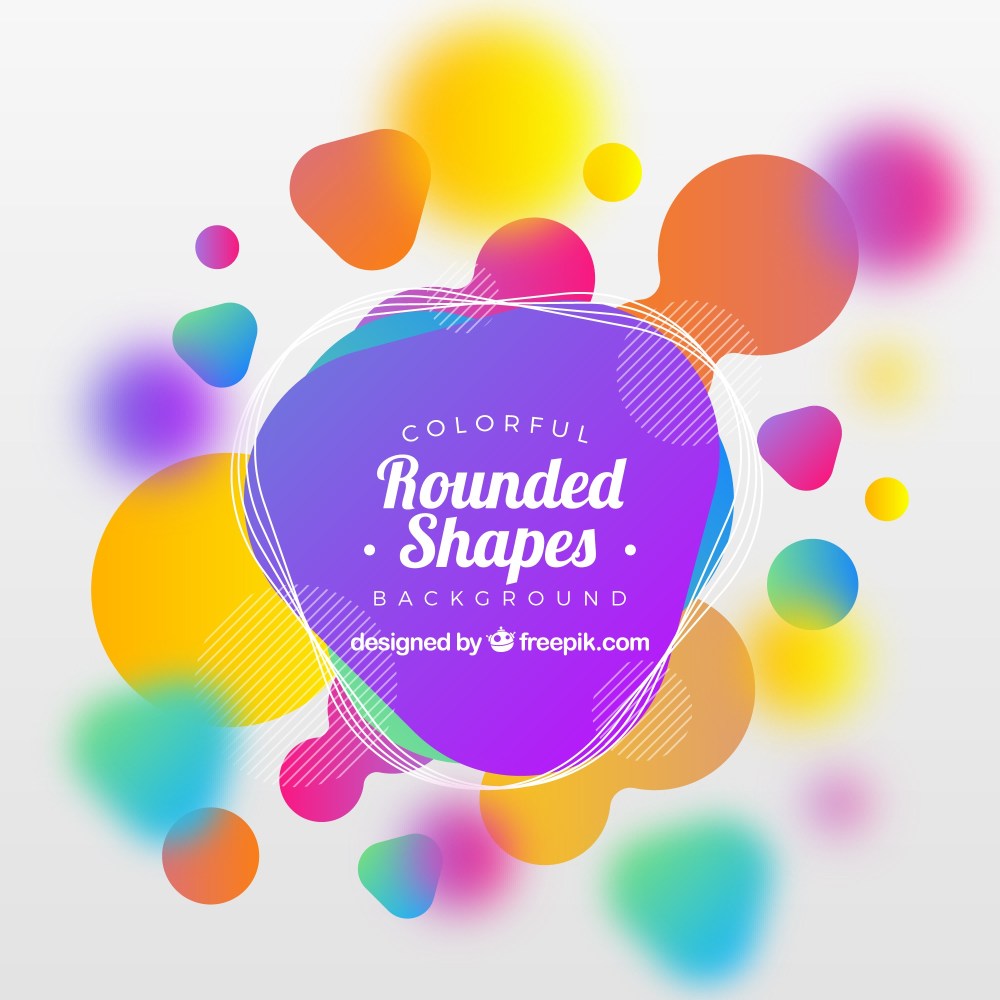 Abstract background with rounded shapes