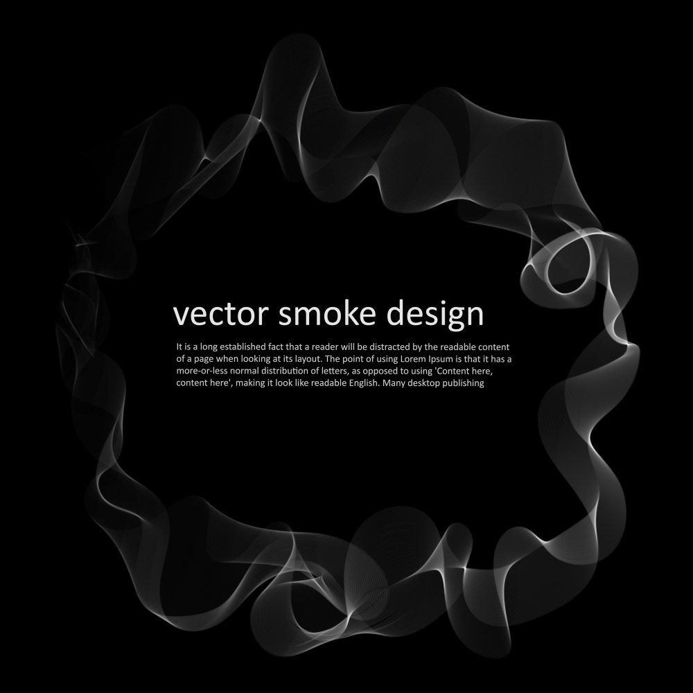 Abstract background with smoke