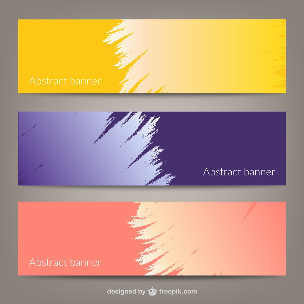 Abstract banner templates