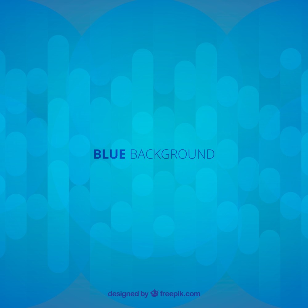 Abstract blue background with flat design