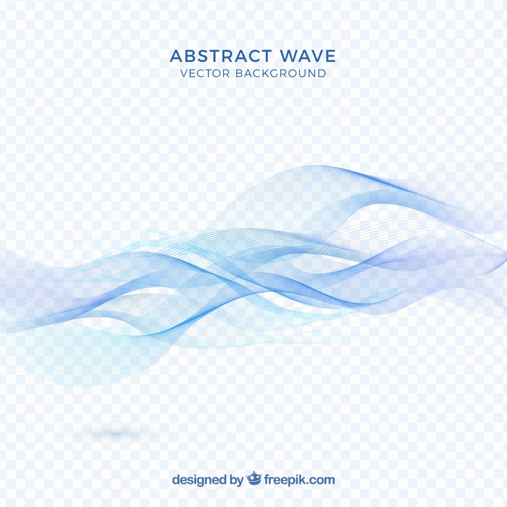 Abstract blue wave background