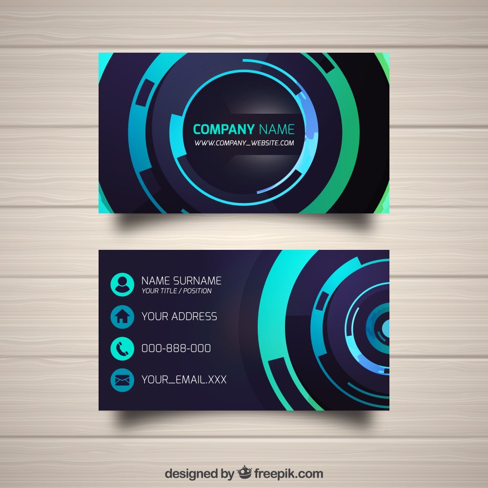 Abstract business card