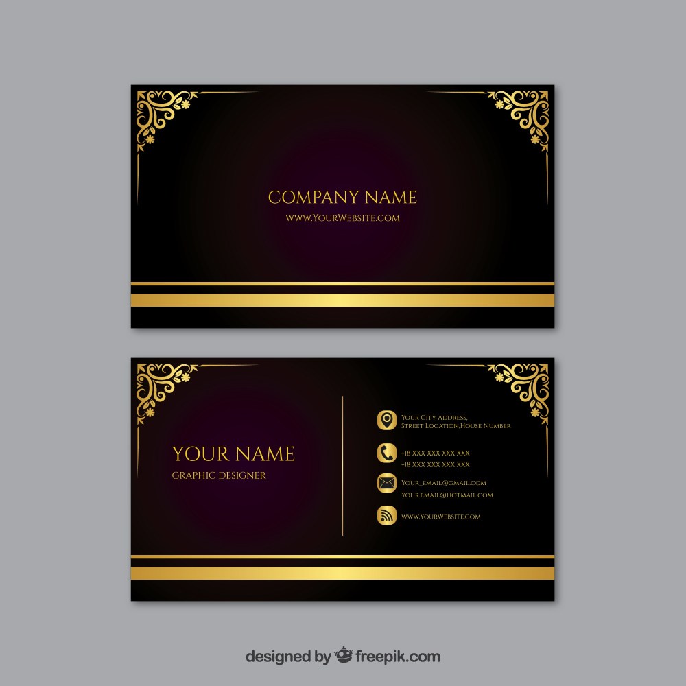 Abstract elegant card