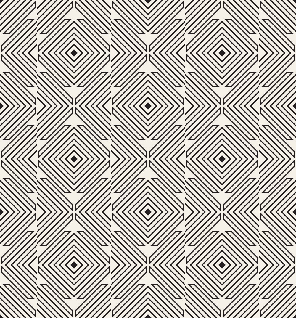Abstract geometric black and white pattern